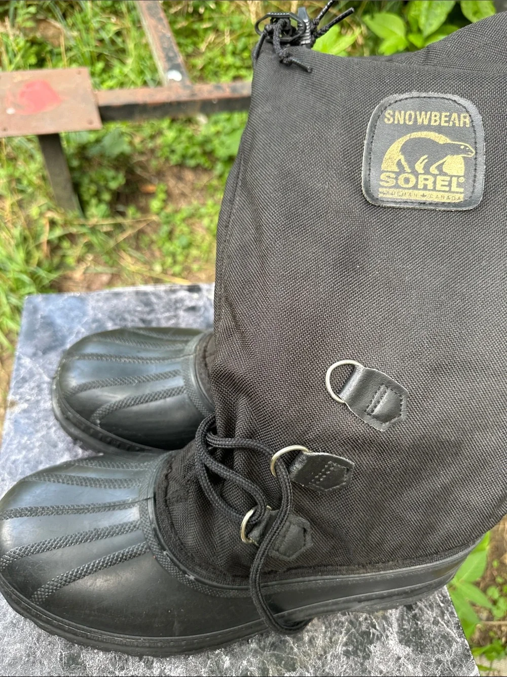 Sorel Black Men's Waterproof Tall Lace-Up Rain & Snow Boots